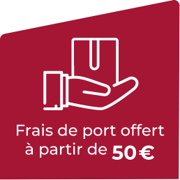Frais de port offert à partir de 50 Euros de commande